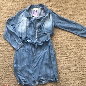 Denim Trench Jacket
